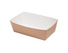 TACKA GŁĘBOKA PAPIEROWA ŁÓDKA "L" 240x140x35 KRAFT/BIAŁA
