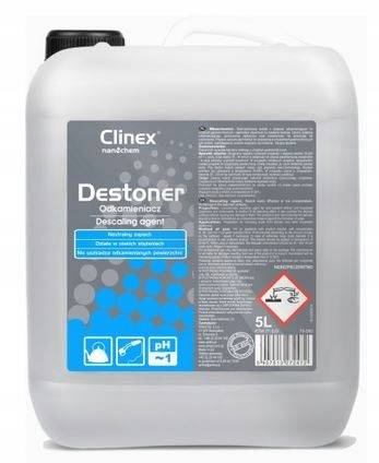  CLINEX DESTONER ODKAMIENIACZ 5L DO CZAJNIKÓW, GRZAŁEK, EKSPRESÓW, ZLEWÓW