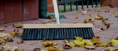 ZAMIATACZ DREWNIANY NATURALNY 30CM 1SZT