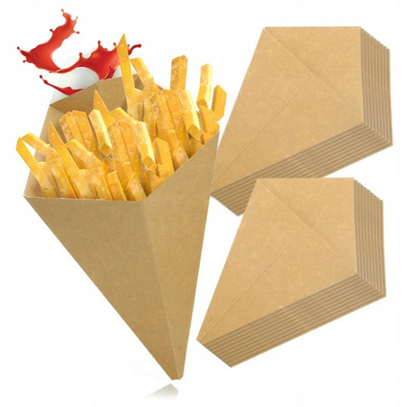 ROŻEK NA FRYTKI KIESZONKA NA DIP MAŁY 150g a50szt