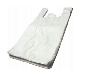 REKLAMÓWKI BIAŁE 25x45 CM 100SZT 12 MIKRONÓW SUPER MOCNE