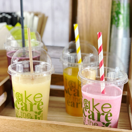 SŁOMKA Z PAPIERU KOLOR 100SZT