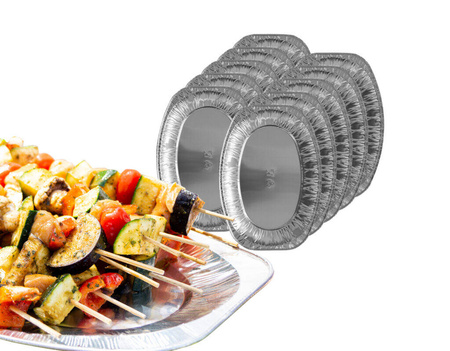 TACA PATERA ALUMINIOWA OWALNA MAŁA 25SZT