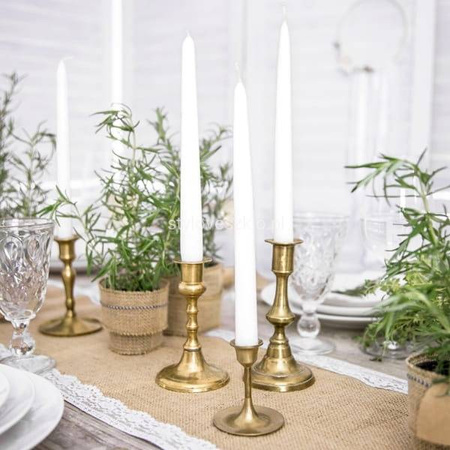 ŚWIECA STOŻKOWA ŚWIECZKA STOŁOWA BIAŁA 10szt