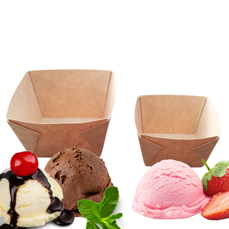 TACKA/MISECZKA PAPIEROWA KRAFT 130ML 50SZT