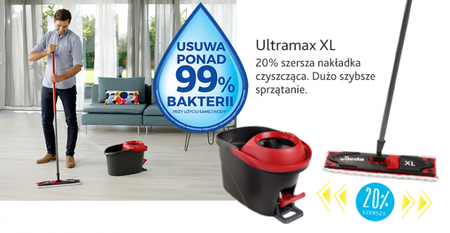 MOP PŁASKI ULTRAMAX XL VILEDA MULTI PACK 2SZT