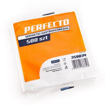 Serwetki gastronomiczne BIAŁE 500szt 15x15cm