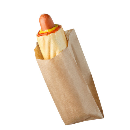 Torebka papierowa + PE HOT-DOG 19x7,5cm 250szt