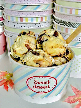 Miska pap. do lodów PASTELLE 360ml 25szt