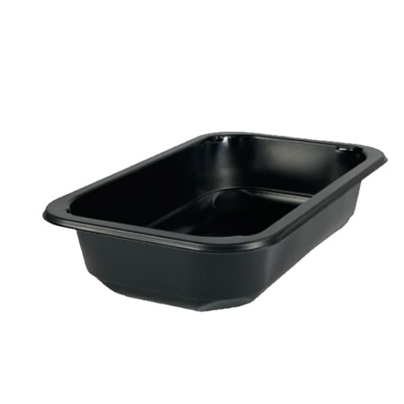 POJEMNIKI CZARNE DO ZGRZEWU NIEDZIELONE 650ML 187/137/36 640SZT