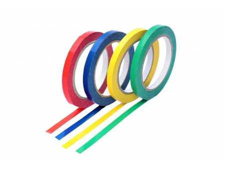 Taśma klejąca do zamykarek PVC 9mm/66y czerwona