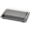 Pojemnik tacka do sushi czarna 330x255x45 mm a25szt 