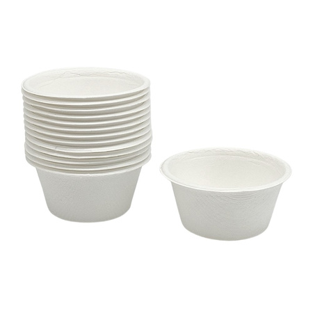 POJEMNIKI NA SOS Z TRZCINY CUKROWEJ 60ML 100 SZTUK