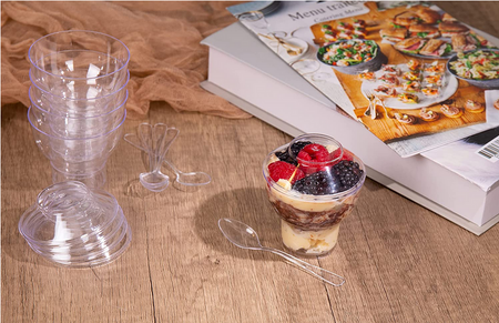 ŁYŻECZKA PLASTIKOWA TRANSPARENTNA 50SZT