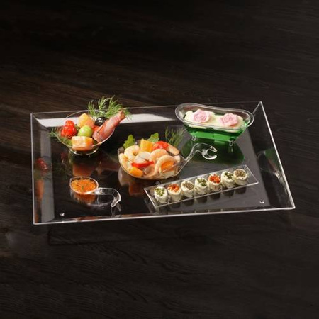 Tacka na przekąski desery FINGERFOOD KARO 13x5cm 24szt