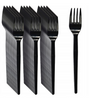 WIDELCE CZARNE WIELORAZOWE MOCNE PLASTIKOWE 50SZT