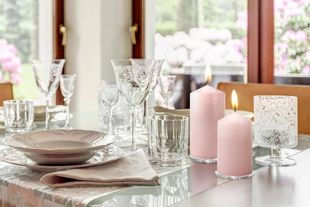 ŚWIECE pieńkowe WOTYWNE BIAŁY PERŁOWY ŚWIECZKI x4