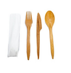 Zestaw serwetka,widelec,nóż, łyżka 1 szt WPC