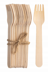 WIDELCE DREWNIANE JEDNORAZOWE 16CM a100szt