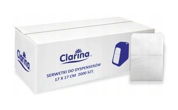 SERWETKA DO DYSPENSERA BIAŁA 17x17CM  2000SZT