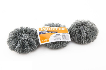 DRUCIAK ZMYWAK KUCHENNY STALOWY DO ZMYWANIA 3 sztuki