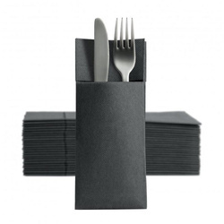 Serwetki gastronomiczne CLARINA kangurek czarny 32x38cm 50szt