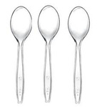 ŁYŻECZKA PLASTIKOWA  TRANSPARENTNA 50SZT