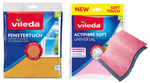 VILEDA ŚCIERKI ACTIFIBRE SOFT 2SZT + PUCERKA OKIENNA 1SZT