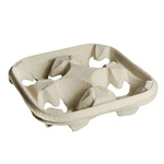 PODSTAWKA NA 4 KUBKI PULPA PAPIEROWA 1SZT