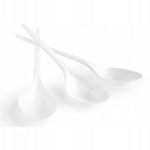 ŁYŻKI PLASTIKOWE JEDNORAZOWE BIAŁE a100szt