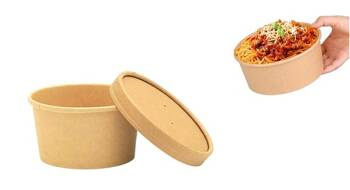 MISKA KRAFT 750ML 50SZT+ WIECZKO KRAFT 50SZT