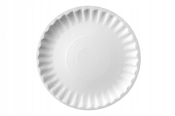 Talerz papierowy 30cm 100szt TALERZE białe EKO
