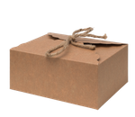 PUDEŁKO NA CIASTO 19x14x9CM wzór PS201 KRAFT a10szt