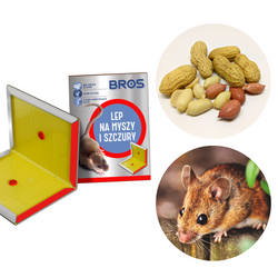 BROS LEP NA MYSZY I SZCZURY PUŁAPKA KLEJOWA