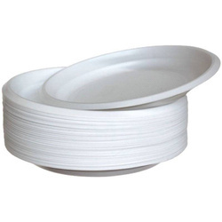 TALERZ PLASTIKOWY OKRĄGŁY BIAŁY O ŚREDNICY 22CM 100 SZT
