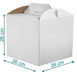 OPAKOWANIE NA TORT / CIASTO EKO  26X26X26  1 SZT