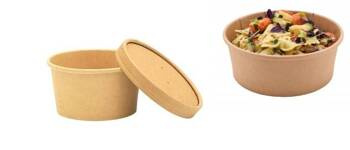 MISKA KRAFT 1000ML 50SZT+ WIECZKO KRAFT 50SZT