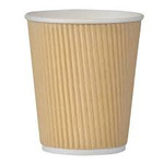 KUBEK PAPIEROWY DO KAWY KARBOWANY 400ml a25szt