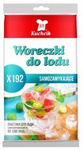 Woreczki do lodu SAMOZAMYKAJĄCE worki 192 kostki 