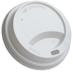 Wieczko do kubka papierowego BIAŁE 100ml KAWA a50szt