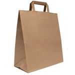TORBA PAPIEROWA SZARA Z UCHEM 31x12x41cm a1szt