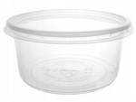 POJEMNIKI + wieczko okrągłe 250ml pojemnik 50szt SZTYWNY