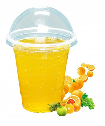 KUBKI PET SMOOTHIE + WIECZKO 300ML 50szt (FI95mm)