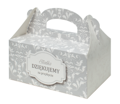 PUDEŁKO NA CIASTO 19x14x9CM wzór PS22 ORNAMENT a10szt